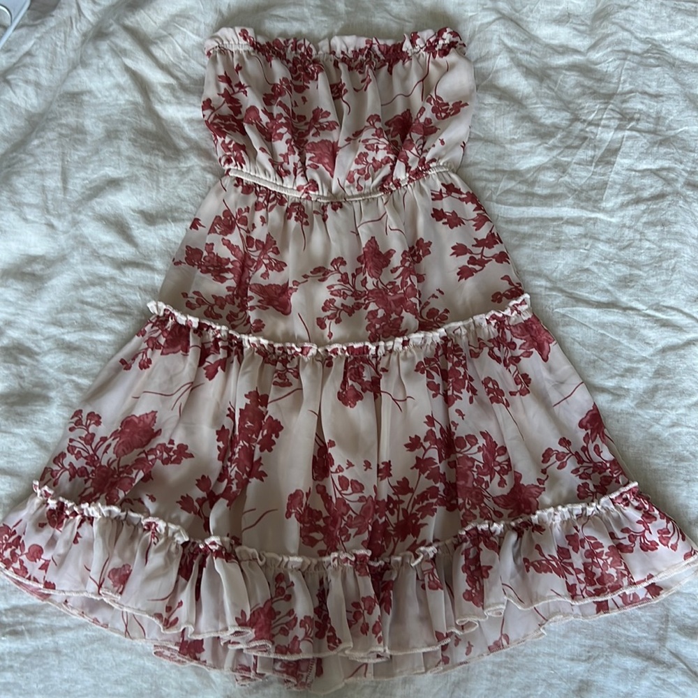 Windsor Strapless floral dress